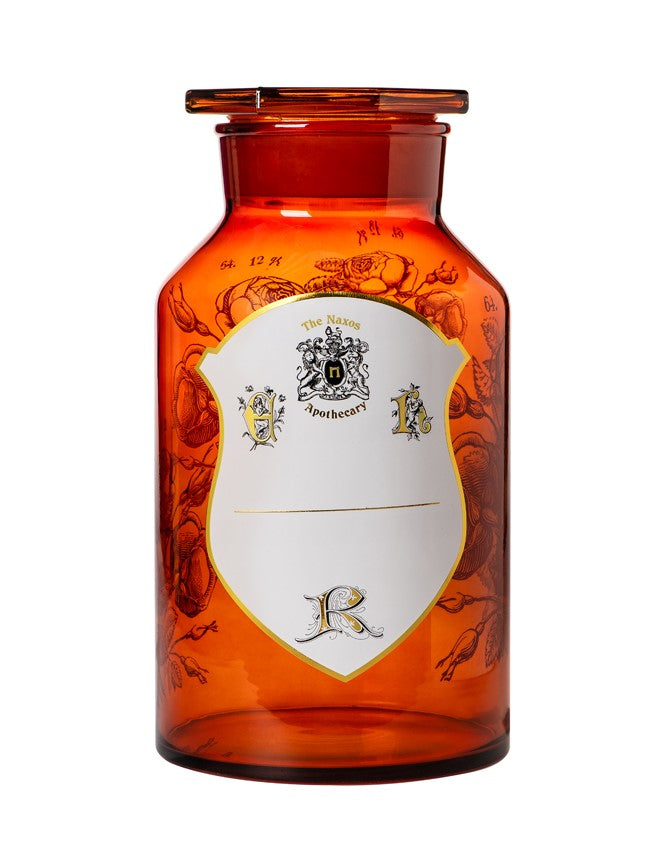 Amber Octagonal Bottle